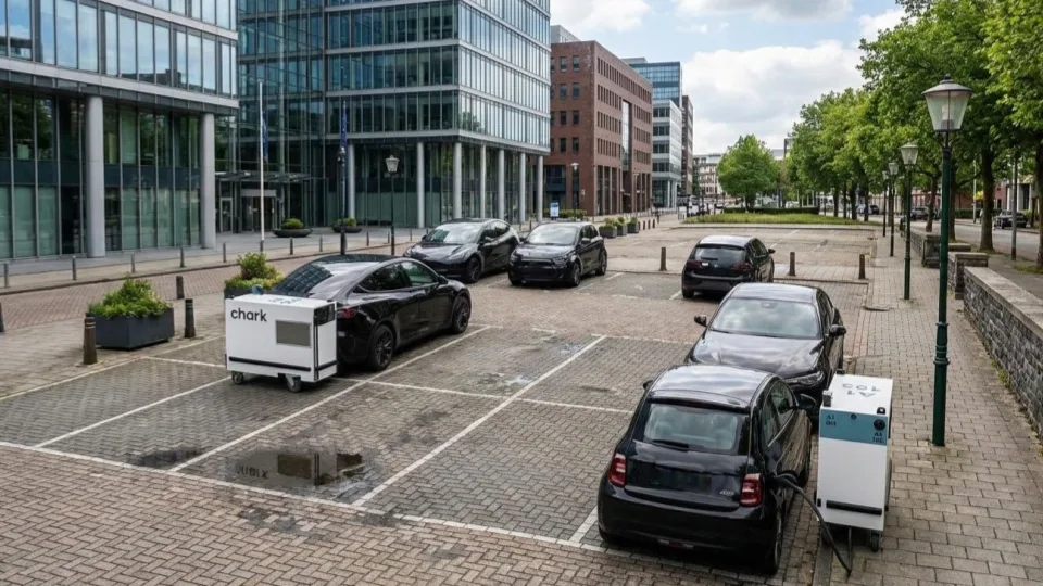 Parcheggio residenziale urbano mantenuto carico da chark